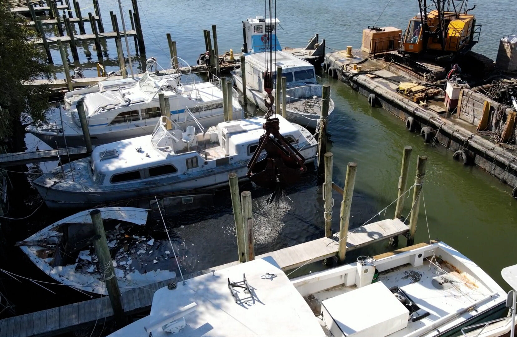 Abandoned Boat disintegrating